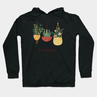 cute funny plants hanging Hoodie